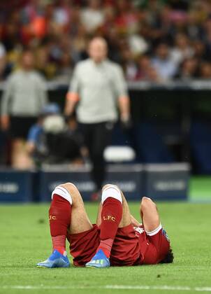 Mg Kiev (Ucraina) 26 05 2018 - finale Champions League Real Madrid-Liverpool foto Matteo Gribaudi Image nella foto: Mohamed Salah infortunio