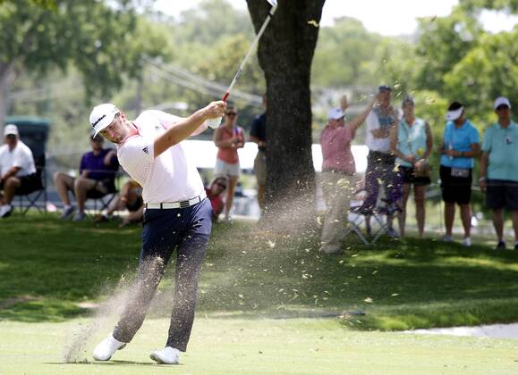 May 26, 2018 - Fort Worth, TX, USA - Jon Rahm drives the ball in the middle of the 17th fairway during the Fort Worth Invitational Golf Tournament at Colonial Country Club Saturday May 26, 2018 in Fort Worth, Texas. Fort Worth Invivtational - ZUMAm67_ 20180526_zaf_m67_022 Copyright: xBobxBoothx