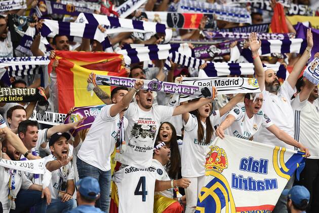 Mg Kiev (Ucraina) 26 05 2018 - finale Champions League Real Madrid-Liverpool foto Matteo Gribaudi Image nella foto: tifosi Real Madrid