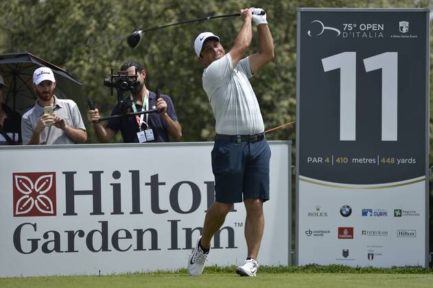 Photo Richard Morgano - LaPresse 30 May 2018 - Brescia (Italy) Golf Garda Golf - Soiano del Garda 75& xb0; Open D Italia Rolex Pro-AM In the pic: Francesco Molinari  Copyright: xLaPresse RichardxMorganox