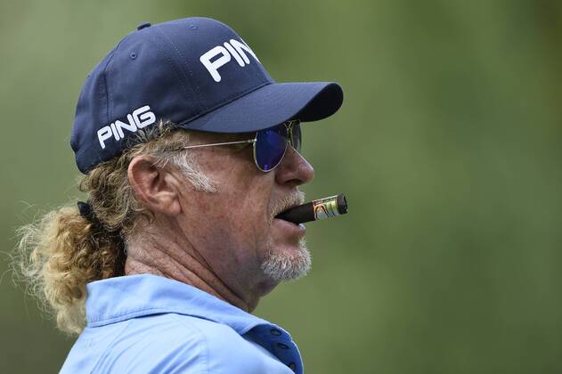 Photo Richard Morgano - LaPresse 30 May 2018 - Brescia (Italy) Golf Garda Golf - Soiano del Garda 75& xb0; Open D Italia Rolex Pro-AM In the pic: Miguel Angel Jimenez  Copyright: xLaPresse RichardxMorganox