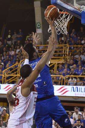 Photo Richard Morgano - LaPresse 30 May 2018 - Brescia (Italy) Basket Serie A basket season 2017-2018 Playoff Semifinals Game 4 Germani Brescia vs EA7 Emporio Armani Olimpia Milano In the pic: Brian Sacchetti Copyright: xLaPresse RichardxMorganox