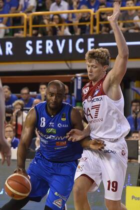 Photo Richard Morgano - LaPresse 30 May 2018 - Brescia (Italy) Basket Serie A basket season 2017-2018 Playoff Semifinals Game 4 Germani Brescia vs EA7 Emporio Armani Olimpia Milano In the pic: Marcus Landry Copyright: xLaPresse RichardxMorganox