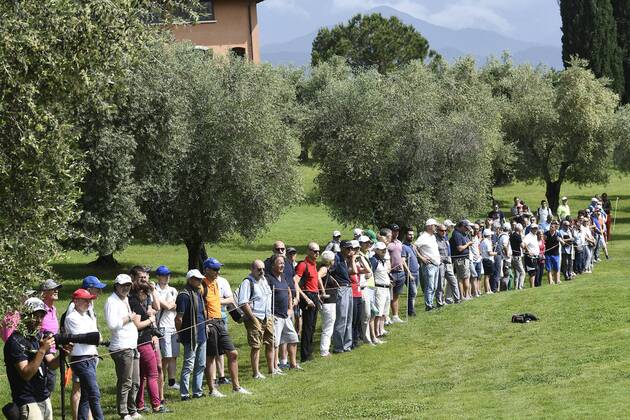 Photo Richard Morgano - LaPresse 28 May 2018 - Brescia (Italy) Golf Garda Golf - Soiano del Garda 75& xb0; Open D Italia Round 1 In the pic: fans  Copyright: xRichardxMorgano LaPresse LaPressx