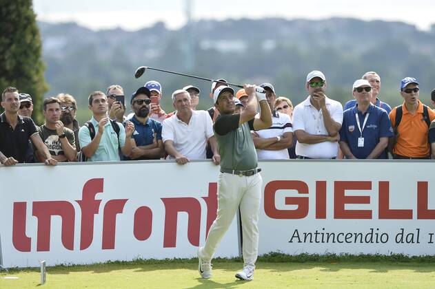 Photo Richard Morgano - LaPresse 28 May 2018 - Brescia (Italy) Golf Garda Golf - Soiano del Garda 75& xb0; Open D Italia Round 1 In the pic: Francesco Molinari  Copyright: xRichardxMorgano LaPresse LaPressx