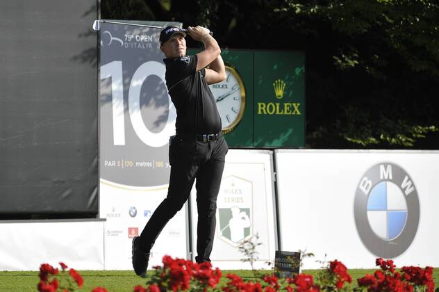 Photo Richard Morgano - LaPresse 28 May 2018 - Brescia (Italy) Golf Garda Golf - Soiano del Garda 75& xb0; Open D Italia Round 1 In the pic: Matt Wallace  Copyright: xRichardxMorgano LaPressex