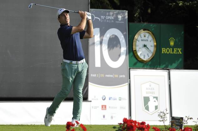 Photo Richard Morgano - LaPresse 28 May 2018 - Brescia (Italy) Golf Garda Golf - Soiano del Garda 75& xb0; Open D Italia Round 1 In the pic: Nino Bertasio  Copyright: xRichardxMorgano LaPressex