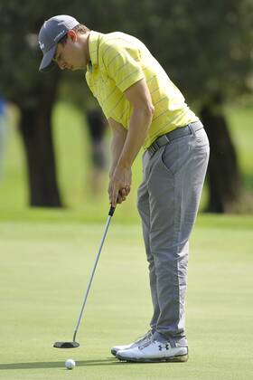Photo Richard Morgano - LaPresse 28 May 2018 - Brescia (Italy) Golf Garda Golf - Soiano del Garda 75& xb0; Open D Italia Round 1 In the pic: Matthew Fitzpatrick  Copyright: xRichardxMorgano LaPressex
