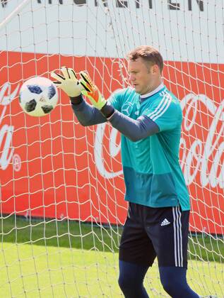 Goalkeeper Manuel Neuer Germany Germany 01 06 2018 Training of the German national team for the World Cup preparation in the sports zone Rungg in Eppan South Tyrol