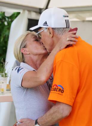 12 Thuringian Charity Open Mühlberg 01 06 2018 Mühlberg 12 Thuringian Charity Open in the picture Franz Beckenbauer and his wife Heidi