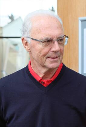 Franz Beckenbauer während eines Golftuniers in Mühlberg