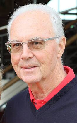 Franz Beckenbauer während eines Golftuniers in Mühlberg Thüringen