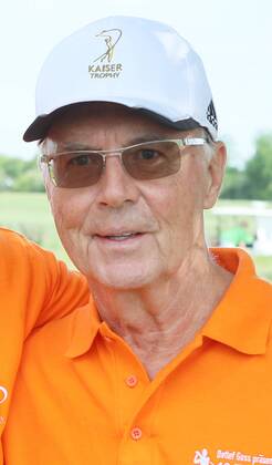 Franz Beckenbauer während eines Golftuniers in Mühlberg