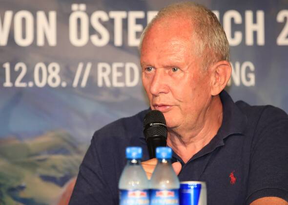 FORMULA 1 - Marc Marquez SPIELBERG,AUSTRIA,05.JUN.18 - MOTORSPORTS, FORMULA 1 - Red Bull Ring, Marc Marquez, press conference PK Pressekonferenz Image shows motorsport consultant Helmut Marko (Red Bull Racing). GEPAxpictures xMarioxBuehner