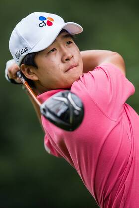 GOLF - PGA Golf Herren Shot Clock Masters 2018 ATZENBRUGG,AUSTRIA,07.JUN.18 - GOLF - PGA European Tour, Shot Clock Masters, Diamond Country Club. Image shows Minkyu Kim (KOR). GEPAxpictures xDanielxGoetzhaber