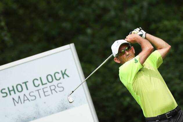 GOLF - PGA Golf Herren Shot Clock Masters 2018 ATZENBRUGG,AUSTRIA,08.JUN.18 - GOLF - PGA European Tour, Shot Clock Masters, Diamond Country Club. Image shows Markus Brier (AUT). GEPAxpictures xChristianxWalgram