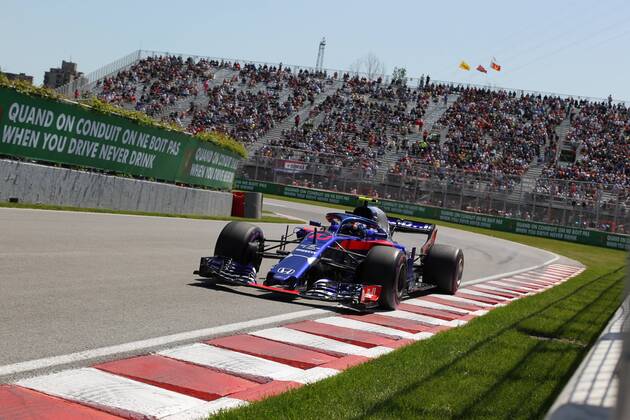 Photo4 LaPresse 08 06 2018 Montreal, Canada Grand Prix Formula One Canada 2018 In the pic: free Practice 1, Pierre Gasly (FRA) Scuderia Toro Rosso STR13  Copyright: xPhoto4 LaPressex