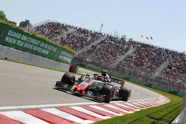 Photo4 LaPresse 08 06 2018 Montreal, Canada Grand Prix Formula One Canada 2018 In the pic: free Practice 1, Kevin Magnussen (DEN) Haas F1 Team VF-18  Copyright: xPhoto4 LaPressex