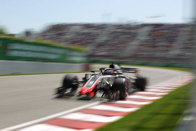 Photo4 LaPresse 08 06 2018 Montreal, Canada Grand Prix Formula One Canada 2018 In the pic: free Practice 1, Romain Grosjean (FRA) Haas F1 Team VF-18  Copyright: xPhoto4 LaPressex