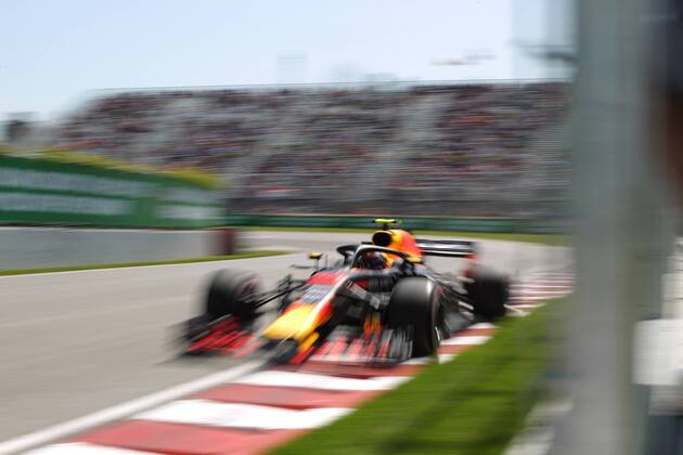 Photo4 LaPresse 08 06 2018 Montreal, Canada Grand Prix Formula One Canada 2018 In the pic: free Practice 1, Max Verstappen (NED) Red Bull Racing RB14  Copyright: xPhoto4 LaPressex