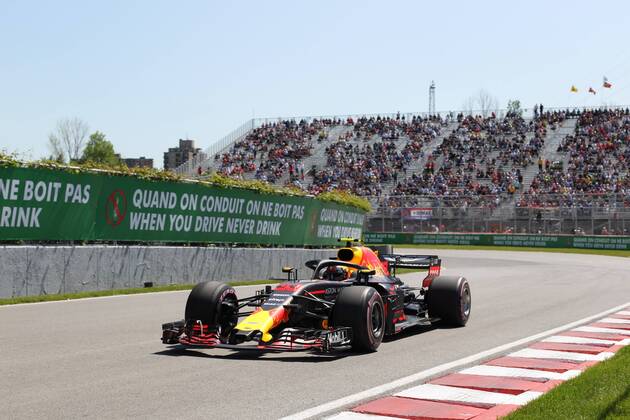 Photo4 LaPresse 08 06 2018 Montreal, Canada Grand Prix Formula One Canada 2018 In the pic: free Practice 1, Max Verstappen (NED) Red Bull Racing RB14  Copyright: xPhoto4 LaPressex