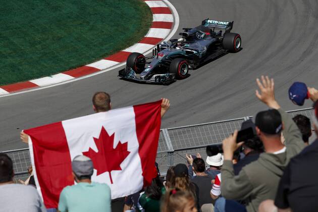 Motorsports: FIA Formula One World Championship WM Weltmeisterschaft 2018, Grand Prix of Canada 44 Lewis Hamilton (GBR, Mercedes AMG Petronas F1 Team), Montreal Canada
