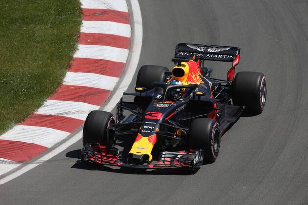 Photo4 LaPresse 09 06 2018 Montreal, Canada Grand Prix Formula One Canada 2018 In the pic: free practice 3, Daniel Ricciardo (AUS) Red Bull Racing RB14  Copyright: xPhoto4 LaPressex