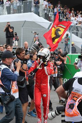 Photo4 LaPresse 10 06 2018 Montreal, Canada Grand Prix Formula One Canada 2018 In the pic: Sebastian Vettel (GER) Scuderia Ferrari SF71H celebrates his victory in Parc ferme  Copyright: xPhoto4 LaPressex