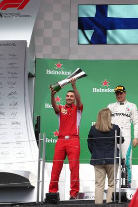 Photo4 LaPresse 10 06 2018 Montreal, Canada Grand Prix Formula One Canada 2018 In the pic: the podium, Scuderia Ferrari Team Representative  Copyright: xPhoto4 LaPressex