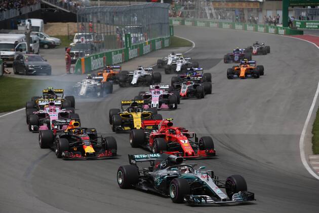Photo4 LaPresse 10 06 2018 Montreal, Canada Grand Prix Formula One Canada 2018 In the pic: race, The start  Copyright: xPhoto4 LaPressex