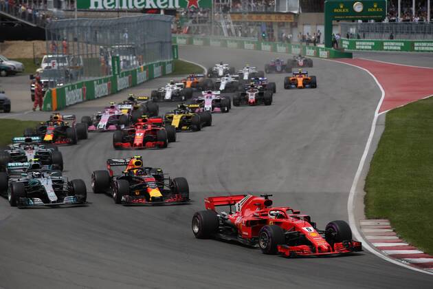 Photo4 LaPresse 10 06 2018 Montreal, Canada Grand Prix Formula One Canada 2018 In the pic: race, The start  Copyright: xPhoto4 LaPressex