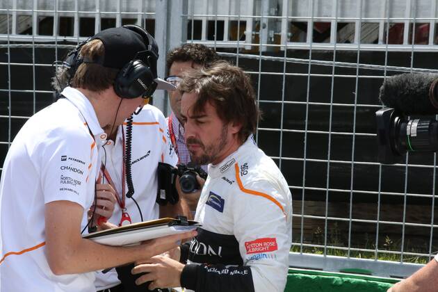 Photo4 LaPresse 10 06 2018 Montreal, Canada Grand Prix Formula One Canada 2018 In the pic: the starting grid, Fernando Alonso (ESP) McLaren Renault MCL33  Copyright: xPhoto4 LaPressex