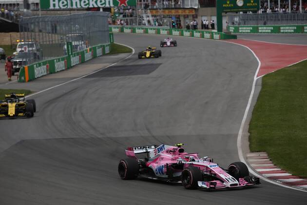 Photo4 LaPresse 10 06 2018 Montreal, Canada Grand Prix Formula One Canada 2018 In the pic: race, Esteban Ocon (FRA) Sahara Force India F1 VJM11  Copyright: xPhoto4 LaPressex
