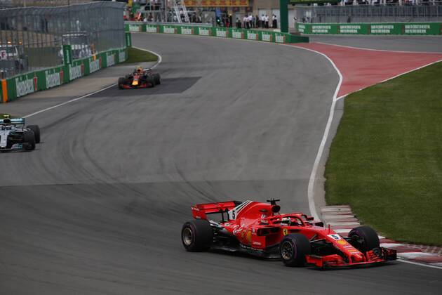 Photo4 LaPresse 10 06 2018 Montreal, Canada Grand Prix Formula One Canada 2018 In the pic: race, Sebastian Vettel (GER) Scuderia Ferrari SF71H  Copyright: xPhoto4 LaPressex