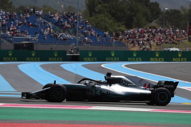 Photo4 LaPresse 22 06 2018 Paul Ricard, France Grand Prix Formula One France 2018 In the pic: free practice 1, Lewis Hamilton (GBR) Mercedes AMG F1 W09 Copyright: xPhoto4 LaPressex