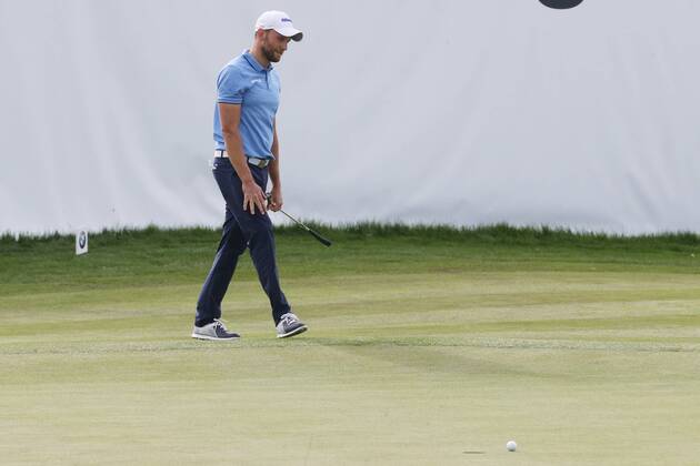 Max Kieffer GER plays for the win with Put last Gruen does not lead to the sole lead in the hole 3 Day 30 BMW International Open Golf Open Gut Laerchenhof Koeln 23 06 2018 BMW International Open Golf Koeln Copyright: xRoskaritzx Eibner-Pressefotox EP_fh_rrz