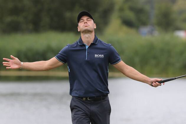 Martin Kaymer GER plays for the winner with the last put to birdie on hole 18 he saves the 2nd place Emotion Relief Platz 2 4 Day 30 BMW International Open Golf Golf Open Good Lärchenhof Cologne 24 06 2018 BMW International Open Golf Cologne Copyright: xRoskaritzx Eibner-Pressefotox EP_fh_rrz