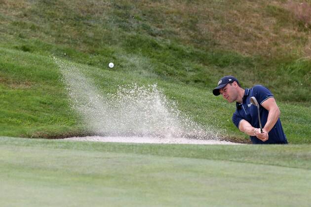 Martin Kaymer GER plays for victory with Successful Blow from Bunker Sand Bunker Strike 4 Day 30 BMW International Open Golf Golf Open Good Lärchenhof Cologne 24 06 2018 BMW International Open Golf Cologne Copyright: xRoskaritzx Eibner-Pressefotox EP_fh_rrz
