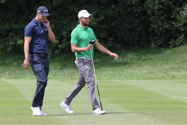 Martin Kaymer GER and Maximilian Kieffer GER in their final round German German Final Round 4 Day 30 BMW International Open Golf Open Gut Lärchenhof Cologne 24 06 2018 BMW International Open Golf Cologne Copyright: xRoskaritzx Eibner-Pressefotox EP_fh_rrz