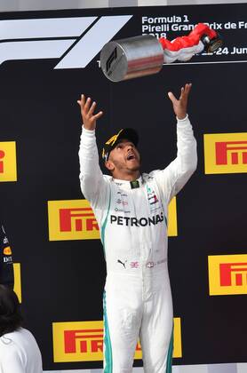 Lewis Hamilton Mercedes Grand Prix formula 1 GP France Paul Ricard 24 06 2018 Photo mspb Jerry Andre Podium Lewis Hamilton Formula 1 GP France 2018