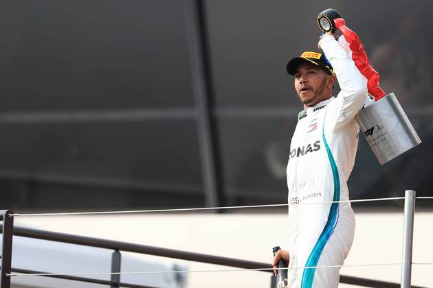 24th June 2018, Circuit Paul Ricard, Le Castellet, France; French Formula One Grand Prix, race day; Mercedes AMG Petronas Motorsport, Lewis Hamilton takes the win  ActionPlus12040374 Octane