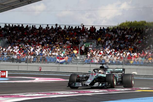 Motorsports: FIA Formula One World Championship WM Weltmeisterschaft 2018, Grand Prix of France, 44 Lewis Hamilton (GBR, Mercedes AMG Petronas Motorsport), Le Castellet France