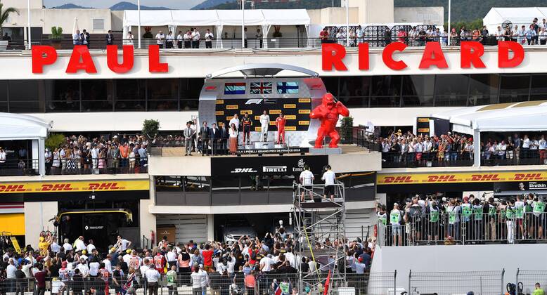 Podium formula 1 GP France Paul Ricard 24 06 2018 Photo mspb Jerry Andre Podium formula 1 GP France 2018