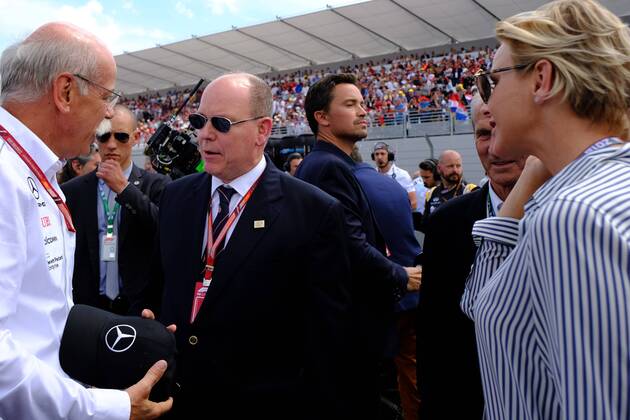 June 24, 2018 - Le Castellet, Var, France - His Serene Highness Prince Albert II of Monaco on the grid of the Formula 1 Grand Prix of France on the circuit Paul Ricard du Castellet - France. F1 2018: French Grand Prix : Lewis Hamilton won - ZUMAp119 20180624_zaf_p119_013 Copyright: xPierrexSteveninx