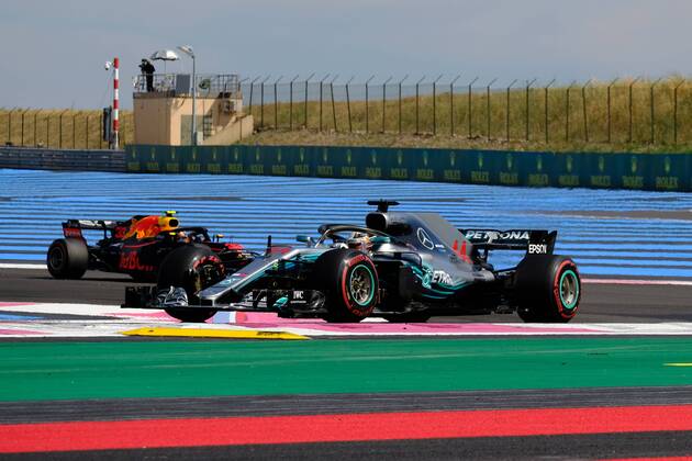 June 24, 2018 - Le Castellet, Var, France - Mercedes 44 Driver LEWIS HAMILTON (GBR) in action during the Formula one French Grand Prix at the Paul Ricard circuit at Le Castellet - France. F1 2018: French Grand Prix : Lewis Hamilton won - ZUMAp119 20180624_zaf_p119_022 Copyright: xPierrexSteveninx