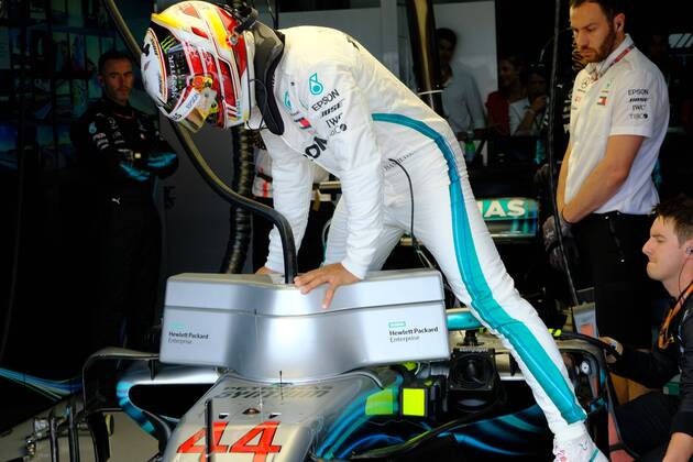 June 24, 2018 - Le Castellet, Var, France - Mercedes 44 Driver LEWIS HAMILTON (GBR) in action during the Formula one French Grand Prix at the Paul Ricard circuit at Le Castellet - France. F1 2018: French Grand Prix : Lewis Hamilton won - ZUMAp119 20180624_zaf_p119_055 Copyright: xPierrexSteveninx