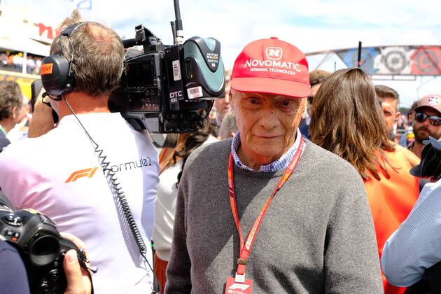 June 24, 2018 - Le Castellet, Var, France - former of Formula one three time world champion NIKI LAUDA (AUT) during the Formula one French Grand Prix at the Paul Ricard circuit at Le Castellet - France. F1 2018: French Grand Prix : Lewis Hamilton won - ZUMAp119 20180624_zaf_p119_061 Copyright: xPierrexSteveninx
