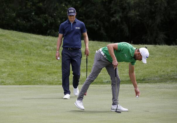 Golf 30 BMW International Open Golf Club Lärchenhof Pulheim near Cologne on 24 June 2018 Martin KAYMER GER left and Maximilian KIEFFER GER in their joint round