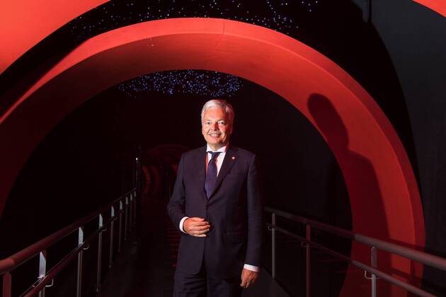 Vice-Prime Minister and Foreign Minister Didier Reynders pictured during a visit to the Club Atlético River Plate in Buenos Aires on the first day of a Belgian Economic mission to Argentina, Monday 25 June 2018 in Buenos Aires, Argentina. Several federal and regional ministers accompany the princess on a week-long economic mission to Argentina and Uruguay. LAURIExDIEFFEMBACQ x84008350stx