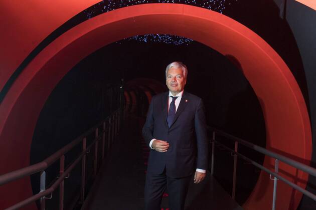 Vice-Prime Minister and Foreign Minister Didier Reynders pictured during a visit to the Club Atlético River Plate in Buenos Aires on the first day of a Belgian Economic mission to Argentina, Monday 25 June 2018 in Buenos Aires, Argentina. Several federal and regional ministers accompany the princess on a week-long economic mission to Argentina and Uruguay. LAURIExDIEFFEMBACQ x84008351stx